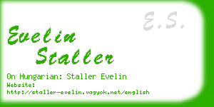 evelin staller business card